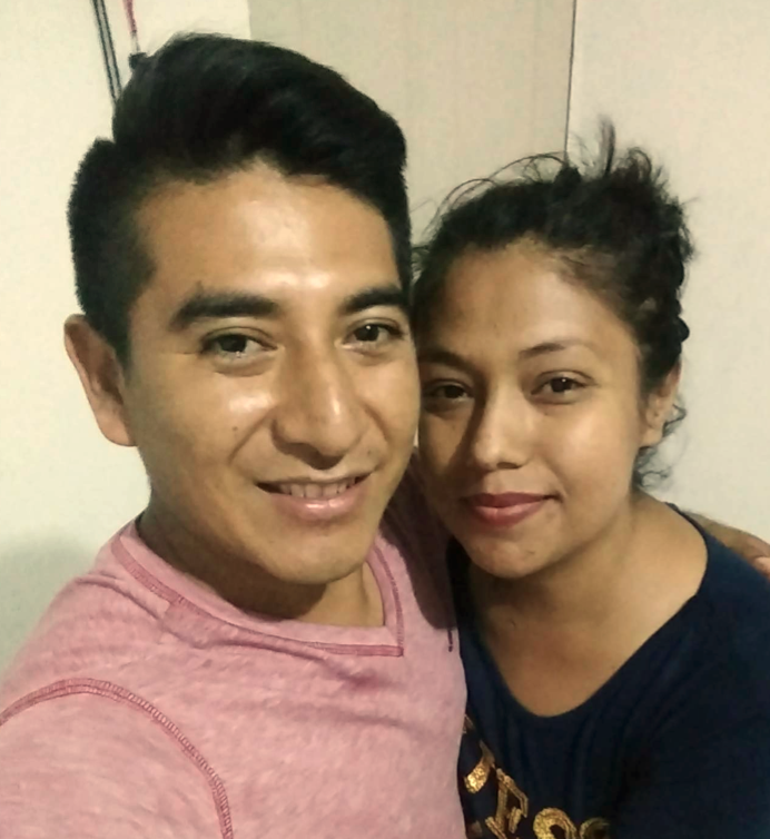 Anglica Baltazar and her husband, Norberto